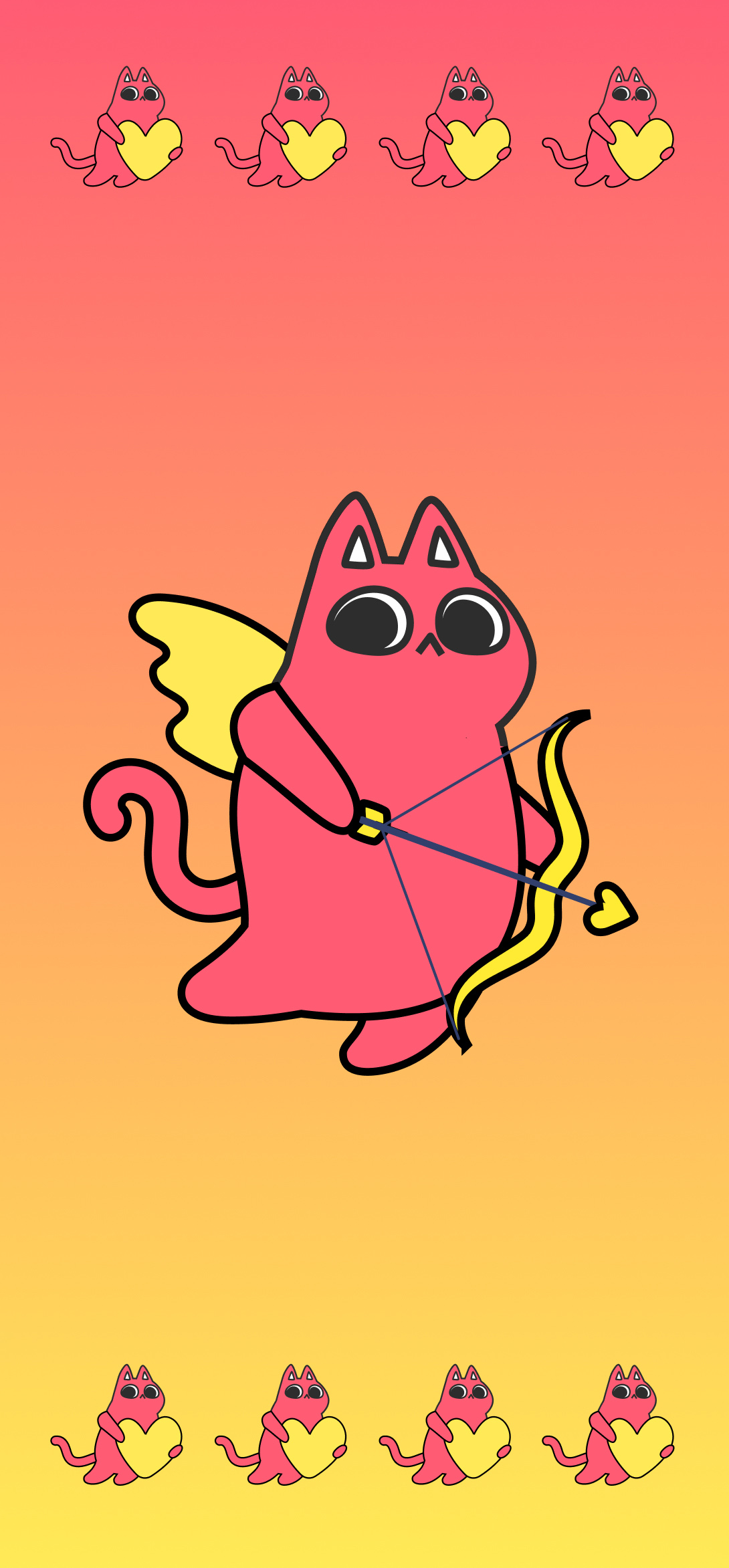 Valentine cat